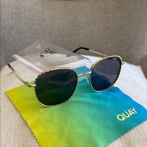 Quay Australia Gold Frame Sunglasses